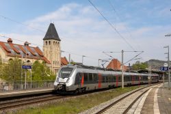 Deutsche Bahn DB Talent 2 Elektrotriebzug von Abellio im Bahnhof Jena Paradies